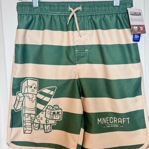 MInecraft swim trunks sz 12/14 boys